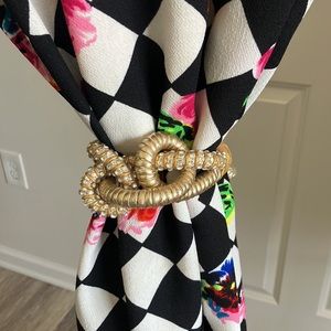 AX Paris floral print dress vintage reinstone belt XL